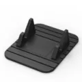 Supporto per cellulare auto in silicone per cruscotto, staffa di navigazione antiscivolo. - Nero