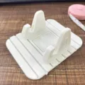 Supporto per telefono in silicone creativo supporto per cruscotto auto pieghevole - Bianco