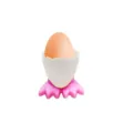 Niedlicher Cartoon Hühnerfüße Eierbecher aus Kunststoff, kreativer Eierhalter für Frühstück. - Rosa
