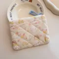 Cute quilted cartoon coin purse, soft padded mini pouch for lipstick and small accessories. - Spring Puppy