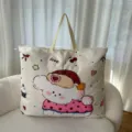 Große Cartoon Bettdecken Aufbewahrungstasche, wasserdichte Reisetasche für Kleidung Organizer. - Süße Hundegeschichte