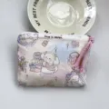 Cute cartoon printed cotton coin purse and mini zipper pouch for lipstick and small items. - Star Dessert Puppy
