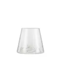 Tasse a cafe en verre transparent avec design de montagne, ideale pour jus et eau fraiche. - Petit verre rocaille
