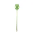 Korean high-temperature resistant glass candy spoon, colorful cute coffee stirring spoon - Green