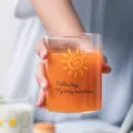 Creatieve hittebestendige glazen bekers voor melk, sap, water en het dagelijkse ontbijt. - 301-400ml / Recht zonneglas