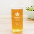 Noords stijl vierkante borosilicaatglas hittebestendige beker voor dagelijks thuisgebruik - Hoog kroonmodel