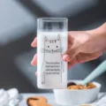Leuke vierkante glazen beker met kattenprint hittebestendige melkbeker voor ontbijt - Kat