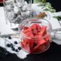 Bol en verre transparent avec couvercle pour fruits, dessert ou salade, design epure. - Bol en verre (avec couvercle)