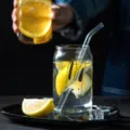 Clear glass cup with rabbit print and glass straw, perfect for iced coffee, juice and milk tea. - 400ml / Rabbit