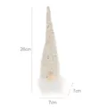 Peluche gnomo di Natale con luce LED, tomte svedese appendiabiti decorazione festa di Natale. - Bianco