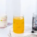 Minimalistischer nordischer Glasbecher für Saft und Milch, süßes Wald-Design Trinkgeschirr. - Grüner Blätterbecher (hohes Modell)