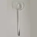 Transparant glazen lepel lange handvat koffie roerlepel dessert lepel voor keuken gebruik - Kort model (transparante lepel & handvat)