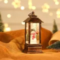 Christmas snow globe lantern decorative night light desktop ornament tabletop decor item - Oil Lamp Snowman (Non-filled)