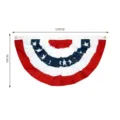 Bandiera americana plissettata a ventaglio 120x60cm decorazione per esterni giardino - 90*180cm