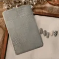 Piastra per stamping unghie in acciaio inossidabile con motivi a griglia e quadretti. - TG-049
