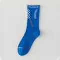 Blaue sportliche Herrensocken mit rutschfester Passform, atmungsaktiv und bequem. - Einheitsgröße / Blau