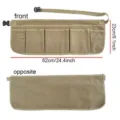 Grembiule da lavoro multi-tasche con cintura regolabile per attrezzi artigiano professionista - 62*23 cm / Kaki