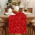 Runner da tavola con paillettes rosse per festa di Natale matrimonio compleanno decoro. - 30*180cm / Rosso