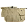 Grembiule da cintura portautensili cachi multi-tasche con cintura a fibbia regolabile. - 38*55cm / Kaki