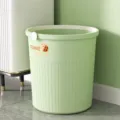 Grand poubelle en plastique vert 16L avec anneau de pression pour cuisine et chambre - 16L / Vert