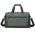 Bolsa de viaje grande verde oscura, bolso deportivo impermeable de fitness para hombres. - Verde