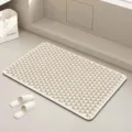 Diatom Erde Badematte Karo Beige Rutschfeste Saugfaehige Bodenmatte fuer Badezimmer - Wabi-Sabi — Festgesänge