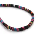 Dettaglio corda in cotone intrecciato bohémien colorato per bracciali artigianali e fai da te. - Cordino con anima in cotone colore n. 3 / 6mm (1 Yard/Rotolo)