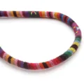 Cordino in cotone intrecciato bohémien colorato per bracciali fatti a mano e accessori. - Cordino in cotone con anima, colore n. 5 / 6mm (1 Yard/Rotolo)