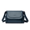 Dark blue women's crossbody shoulder bag, stylish casual PU leather small square handbag for daily use. - 27*12*18 / Dark Blue