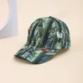 Tree camouflage print baseball cap, stylish outdoor sun protection hip-hop hat for adults. - Off-White & Green Falling Leaves