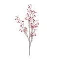 Artificial red berry branches for Christmas tree decoration and DIY floral wreath arrangements. - Holly Red Berries - 28 Branches