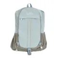 Light Blue Student Backpack College Style Casual Bookbag with Mesh Pockets and Drawstring - Single Bag / Blue