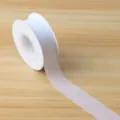 White ribbon roll for gift wrapping, flower bouquet packaging, and DIY craft decoration use. - Silk Ribbon 2.5CM*20 Yards/Roll / White