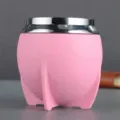 Stainless steel mate cup double wall thermal tea cup pink travel coffee cup anti scald - 280ml / Pink