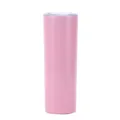 Pink stainless steel skinny tumbler 20oz vacuum insulated straight water cup for travel. - 12oz / Pink