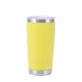 vaso termico de acero inoxidable de 20oz con doble pared al vacio amarillo taza de cafe - Amarillo