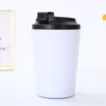 12oz stainless steel vacuum insulated coffee travel mug portable white car cup. - 360ml / White