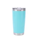 20oz Stainless Steel Insulated Tumbler Double Wall Vacuum Travel Coffee Mug Teal - Ripple Sky Blue