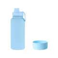 Light blue insulated water bottle with silicone boot and handle for outdoor sports. - 1150ml / Light Blue