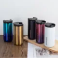Stainless steel travel coffee mug set with leak-proof lid, portable insulated tumbler cup. - 400ml / Wholesale Mixed Assortment