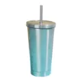 Gobelet en acier inoxydable avec paille degrade de couleur voyage variante mode - 501-600ml / Couleur naturelle ronde
