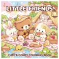 Illustrazione della copertina del libro da colorare Little Friends con animali del bosco - Stile Little Friends (XY08-10) / Confezione da 24