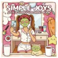 Copertina di libro da colorare con una ragazza e un gatto con maschere viso e toeletta - Stile Simple Joys (XY08-4) / Confezione da 24