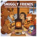 Simpatici animali intorno al camino su una copertina di un libro da colorare illustrato. - Stile Snuggly Friends (XY08-15) / Confezione da 24