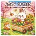 Primo piano dei simpatici personaggi del coniglio e della volpe sulla copertina del libro - Stile Cozy Cuties (MJ18-9) / Confezione da 24