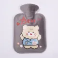 Mini plush hot water bag cute cartoon bear pattern hand warmer for winter belly warm - Grey - Large Backpack Bear