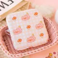 Sac de rangement zippé portable avec motif de cochon mignon pour serviettes hygiéniques et cosmétiques. - Cochon Idiot