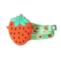 Sac bandoulière en silicone fraise pour enfants mignon porte-monnaie mini sac épaule - Fraise