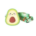 Sac bandoulière en silicone avocat mignon mini porte-monnaie enfant avec sangle fraise variante - Avocat