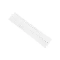 White plastic drawer divider grid organizer adjustable storage separator for home use - Long 37x7cm (4 Pcs) / White